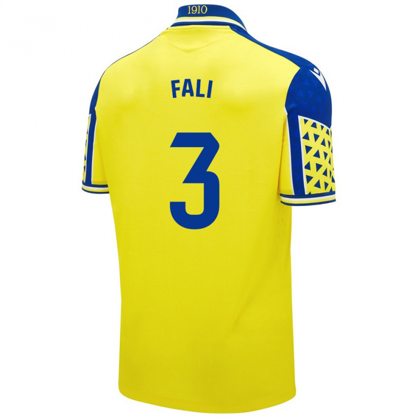 Hombre Camiseta Fali #3 Amarillo Azul 1ª Equipación 2024/25 La Camisa