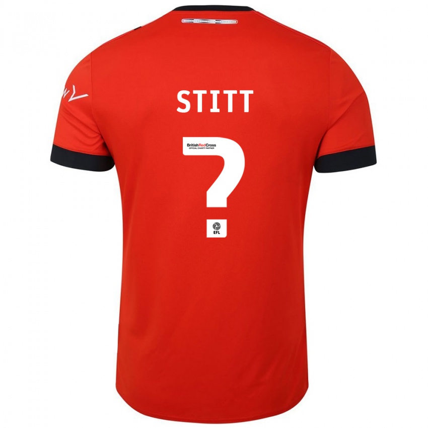 Hombre Camiseta Dylan Stitt #0 Naranja Negro 1ª Equipación 2024/25 La Camisa