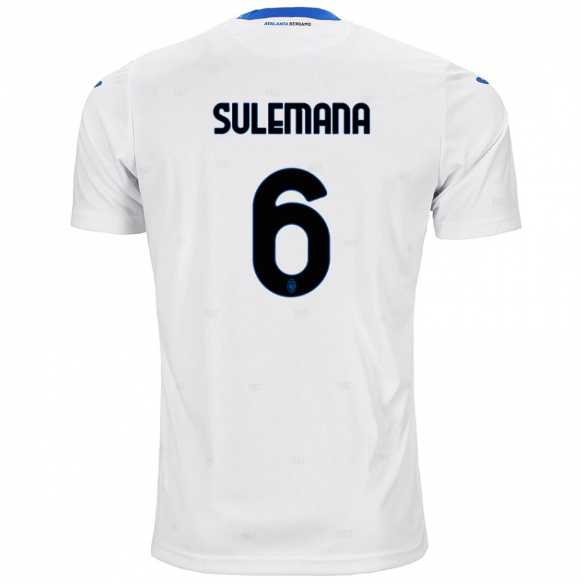 Hombre Camiseta Ibrahim Sulemana #6 Blanco 2ª Equipación 2024/25 La Camisa