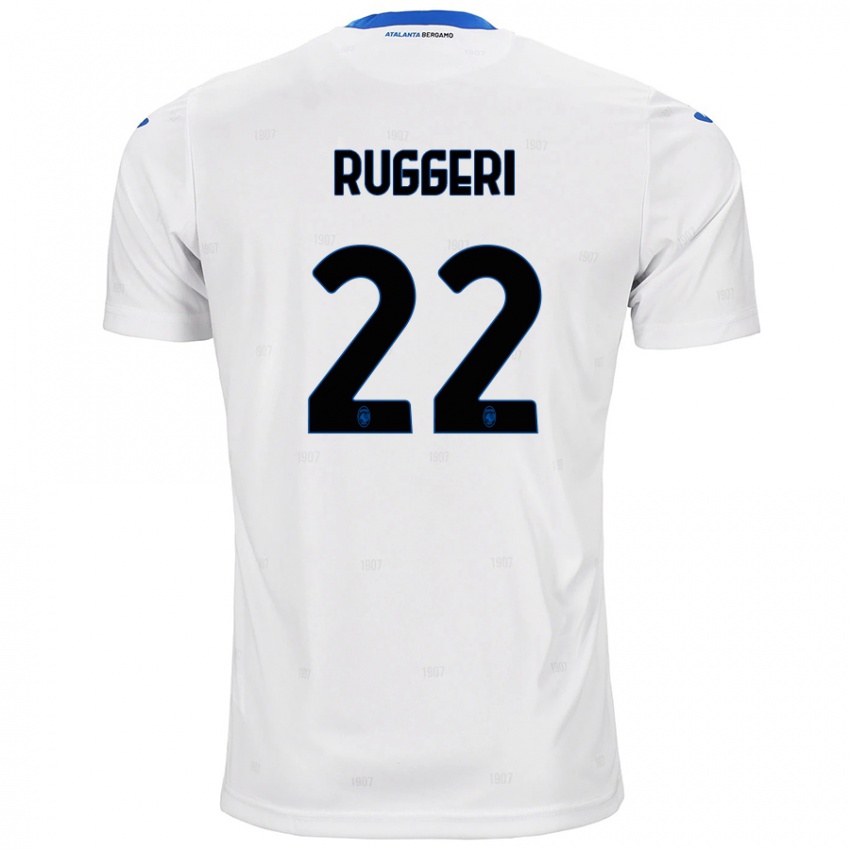 Hombre Camiseta Matteo Ruggeri #22 Blanco 2ª Equipación 2024/25 La Camisa