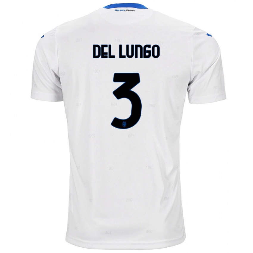 Hombre Camiseta Tommaso Del Lungo #3 Blanco 2ª Equipación 2024/25 La Camisa