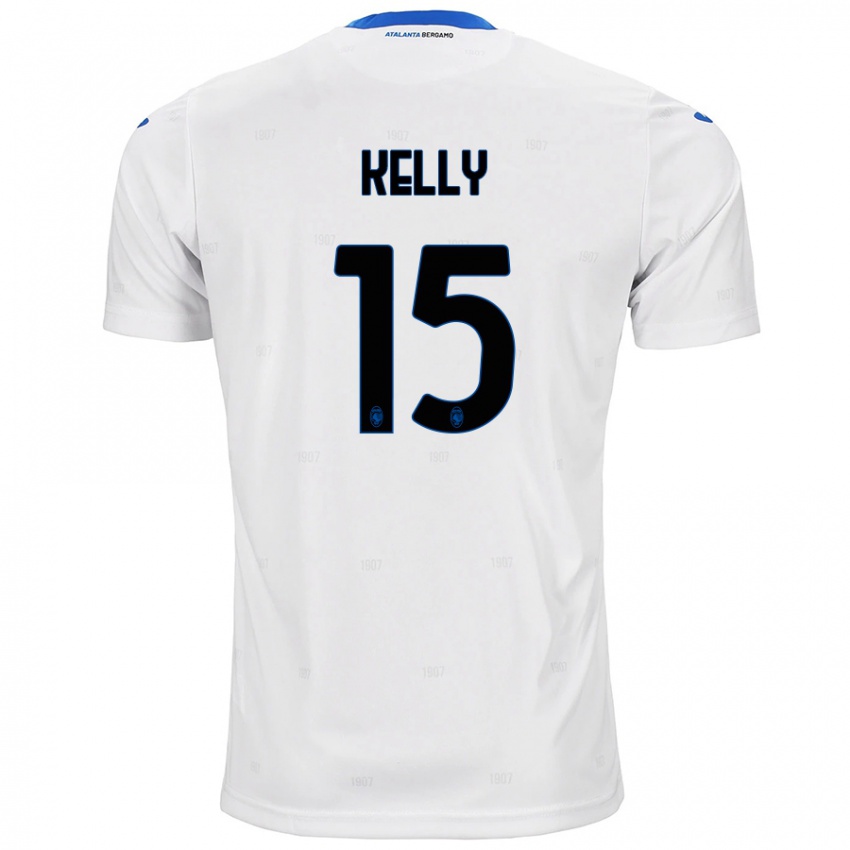 Hombre Camiseta Maegan Kelly #15 Blanco 2ª Equipación 2024/25 La Camisa