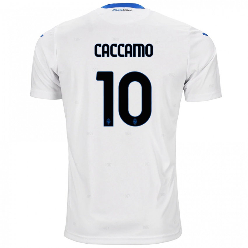 Hombre Camiseta Patrizia Caccamo #10 Blanco 2ª Equipación 2024/25 La Camisa