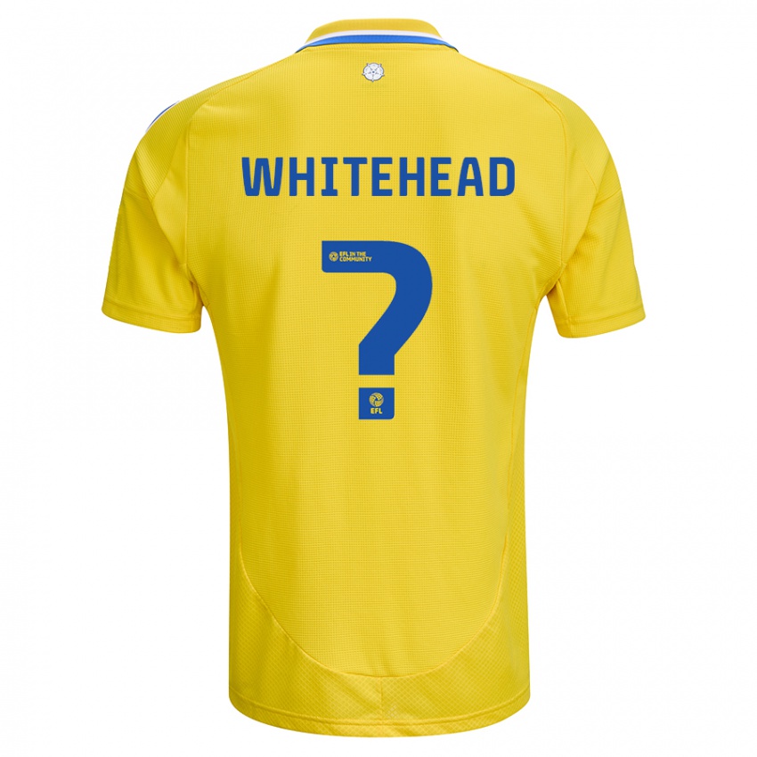 Hombre Camiseta Louie Whitehead #0 Amarillo Azul 2ª Equipación 2024/25 La Camisa