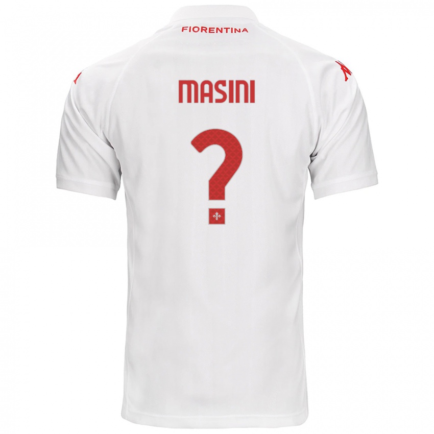 Hombre Camiseta Mattia Masini #0 Blanco 2ª Equipación 2024/25 La Camisa