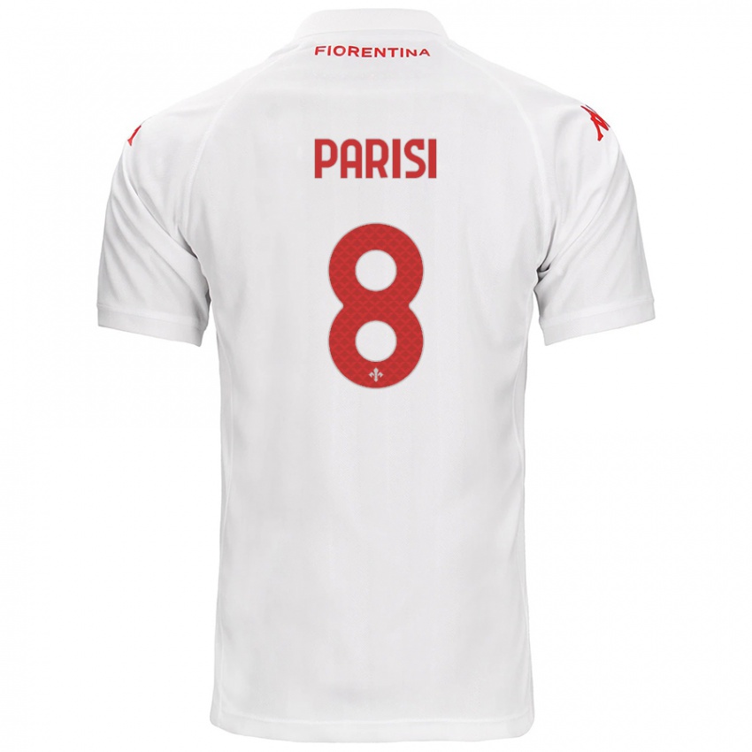 Hombre Camiseta Alice Parisi #8 Blanco 2ª Equipación 2024/25 La Camisa