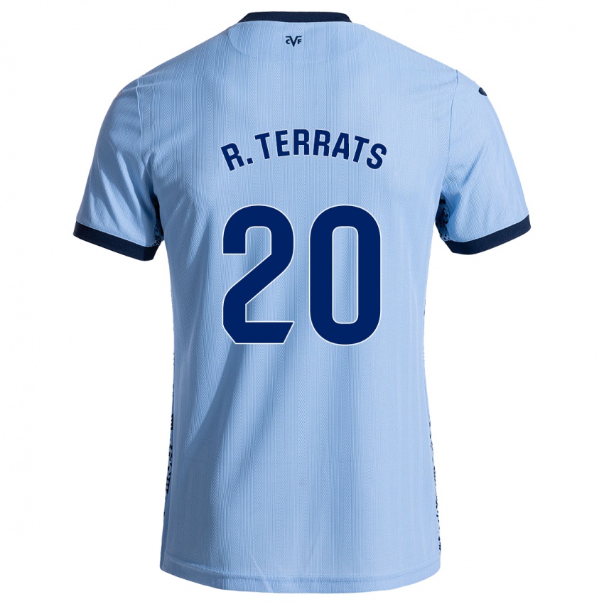 Hombre Camiseta Ramón Terrats #20 Azul Cielo 2ª Equipación 2024/25 La Camisa