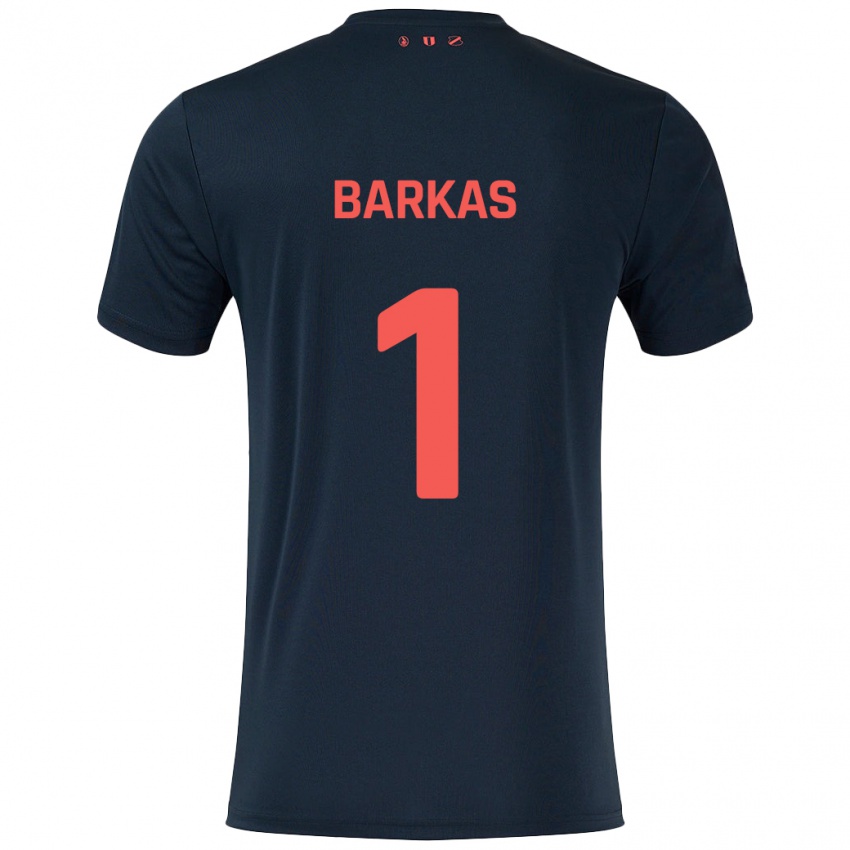 Hombre Camiseta Vasilios Barkas #1 Negro Rojo 2ª Equipación 2024/25 La Camisa