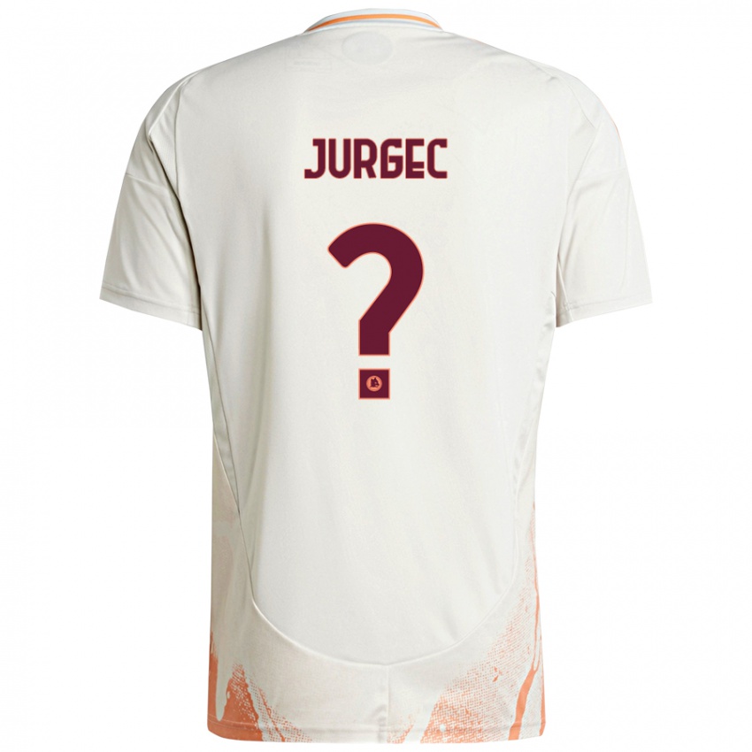 Hombre Camiseta Jan Jurgec #0 Crema Blanco Naranja 2ª Equipación 2024/25 La Camisa