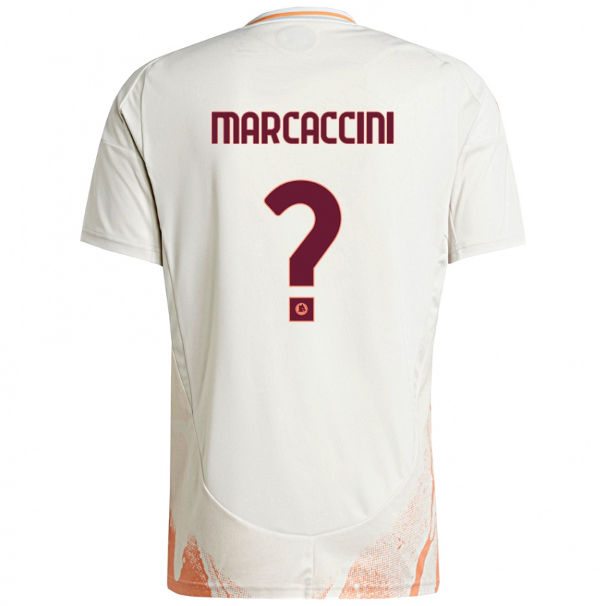 Hombre Camiseta Alessio Marcaccini #0 Crema Blanco Naranja 2ª Equipación 2024/25 La Camisa