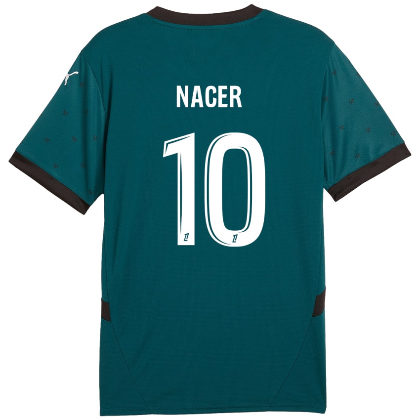 Hombre Camiseta Myriem Nacer #10 Verde Oscuro 2ª Equipación 2024/25 La Camisa