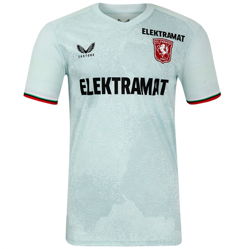 Hombre Camiseta Pim Van Affelen Van Saemsfoort #0 Verde Claro 2ª Equipación 2024/25 La Camisa