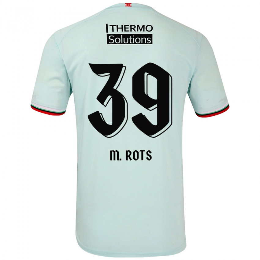 Hombre Camiseta Mats Rots #39 Verde Claro 2ª Equipación 2024/25 La Camisa