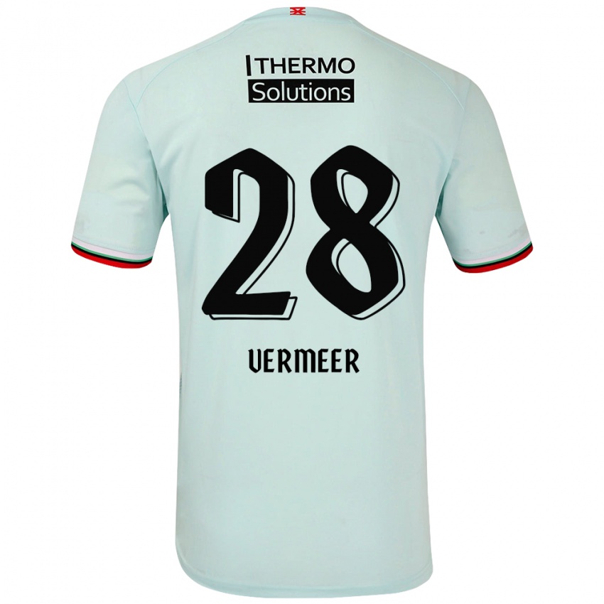 Hombre Camiseta Sofie Rianne Vermeer #28 Verde Claro 2ª Equipación 2024/25 La Camisa