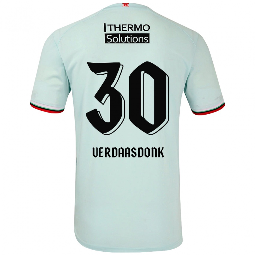 Hombre Camiseta Suus Verdaasdonk #30 Verde Claro 2ª Equipación 2024/25 La Camisa