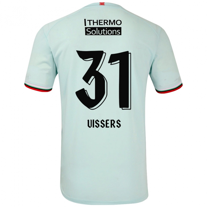 Hombre Camiseta Kiki Vissers #31 Verde Claro 2ª Equipación 2024/25 La Camisa