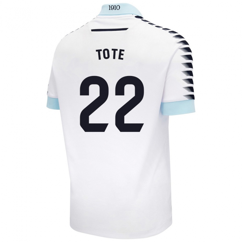 Hombre Camiseta Tote #22 Blanco Azul 2ª Equipación 2024/25 La Camisa