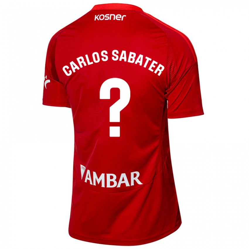 Hombre Camiseta Juan Carlos Sabater #0 Blanco Azul 2ª Equipación 2024/25 La Camisa