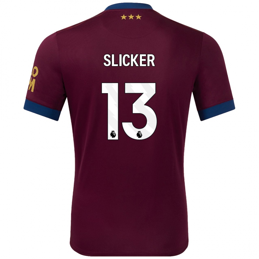 Hombre Camiseta Cieran Slicker #13 Marrón 2ª Equipación 2024/25 La Camisa