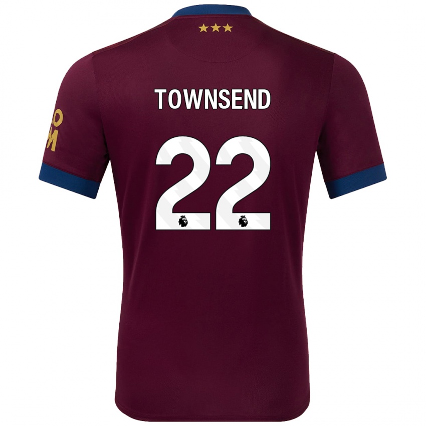 Hombre Camiseta Conor Townsend #22 Marrón 2ª Equipación 2024/25 La Camisa