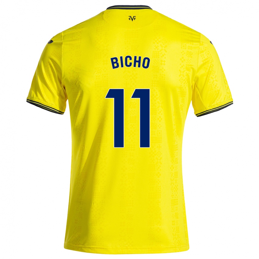 Mujer Camiseta Bicho #11 Amarillo Negro 1ª Equipación 2024/25 La Camisa