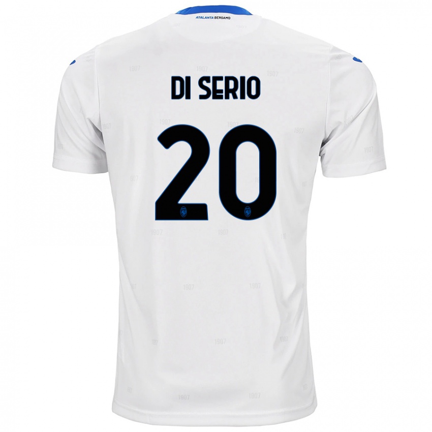 Mujer Camiseta Giuseppe Di Serio #20 Blanco 2ª Equipación 2024/25 La Camisa