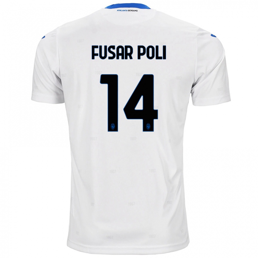 Mujer Camiseta Giulia Fusar Poli #14 Blanco 2ª Equipación 2024/25 La Camisa