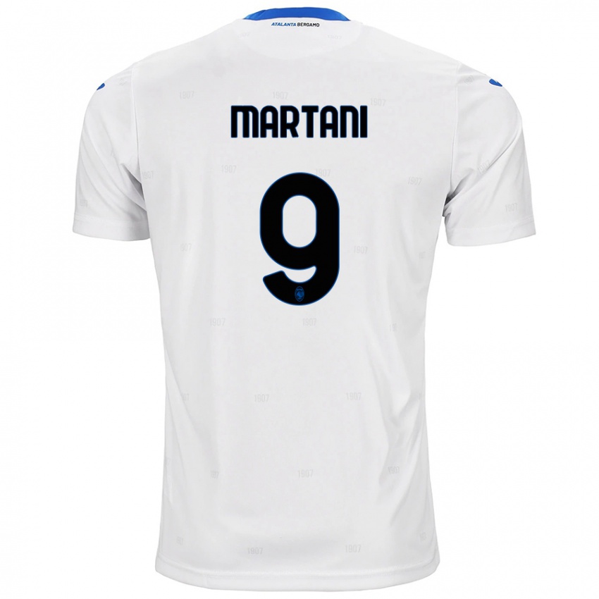 Mujer Camiseta Alice Martani #9 Blanco 2ª Equipación 2024/25 La Camisa