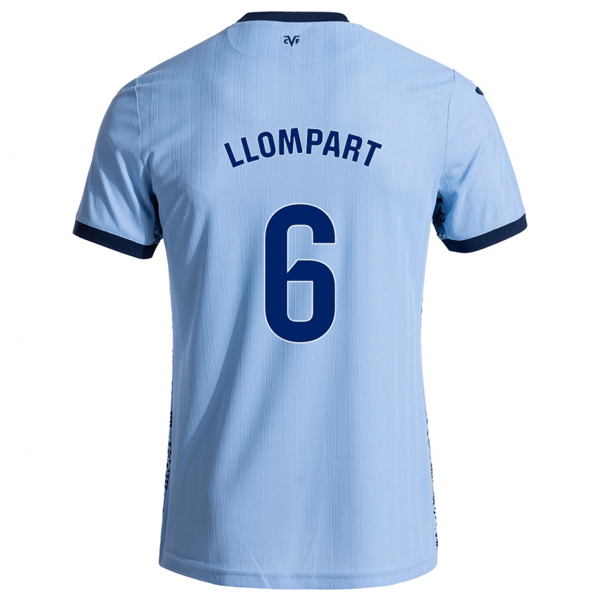 Mujer Camiseta María Llompart #6 Azul Cielo 2ª Equipación 2024/25 La Camisa