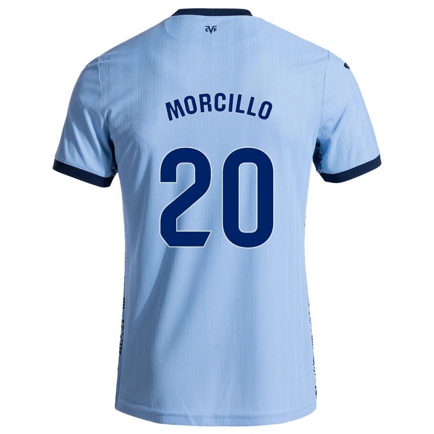 Mujer Camiseta Raquel Morcillo #20 Azul Cielo 2ª Equipación 2024/25 La Camisa