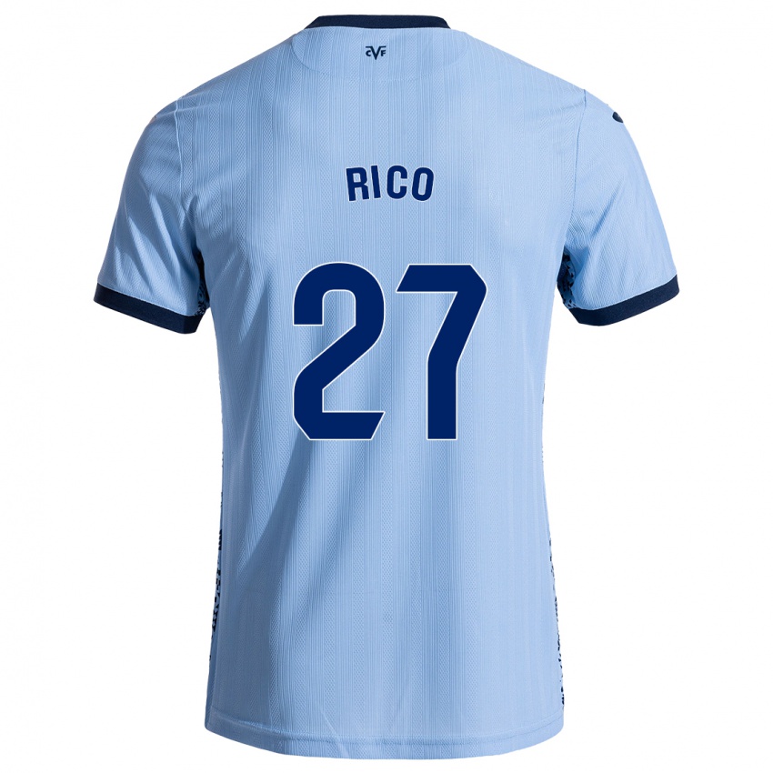 Mujer Camiseta Vera Rico #27 Azul Cielo 2ª Equipación 2024/25 La Camisa