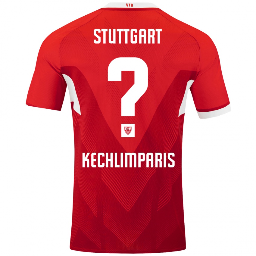 Mujer Camiseta Ioannis Kechlimparis #0 Rojo Blanco 2ª Equipación 2024/25 La Camisa