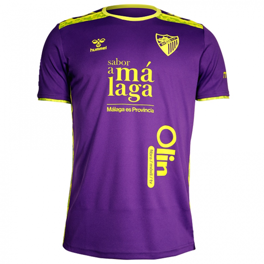 Mujer Camiseta Diego Murillo #16 Púrpura Amarillo 2ª Equipación 2024/25 La Camisa