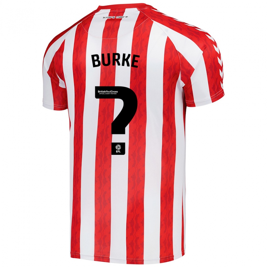 Niño Camiseta Marshall Burke #0 Rojo Blanco 1ª Equipación 2024/25 La Camisa