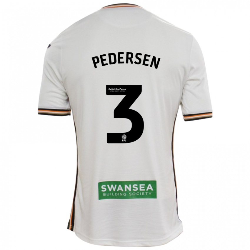 Niño Camiseta Kristian Pedersen #3 Blanco 1ª Equipación 2024/25 La Camisa