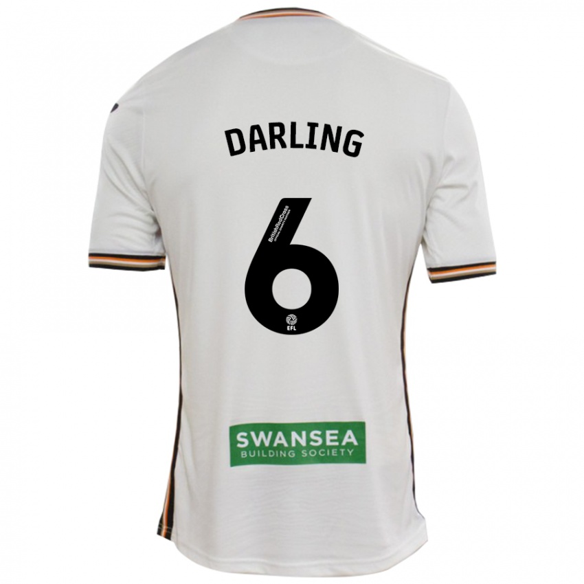 Niño Camiseta Harry Darling #6 Blanco 1ª Equipación 2024/25 La Camisa