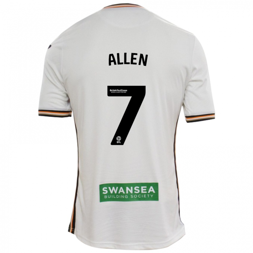 Niño Camiseta Joe Allen #7 Blanco 1ª Equipación 2024/25 La Camisa