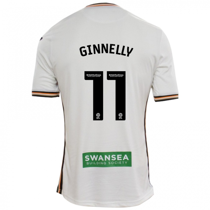 Niño Camiseta Josh Ginnelly #11 Blanco 1ª Equipación 2024/25 La Camisa