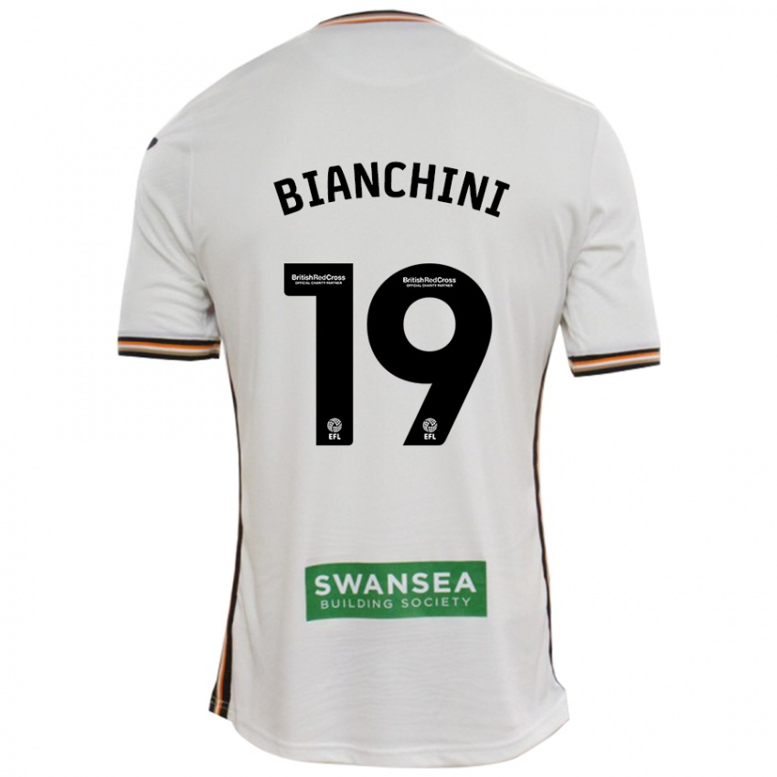 Niño Camiseta Florian Bianchini #19 Blanco 1ª Equipación 2024/25 La Camisa