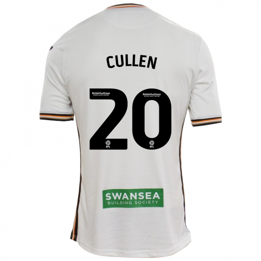 Niño Camiseta Liam Cullen #20 Blanco 1ª Equipación 2024/25 La Camisa