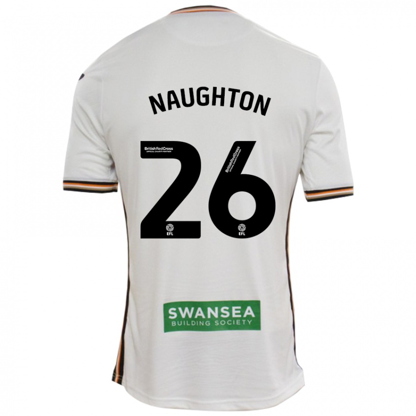 Niño Camiseta Kyle Naughton #26 Blanco 1ª Equipación 2024/25 La Camisa