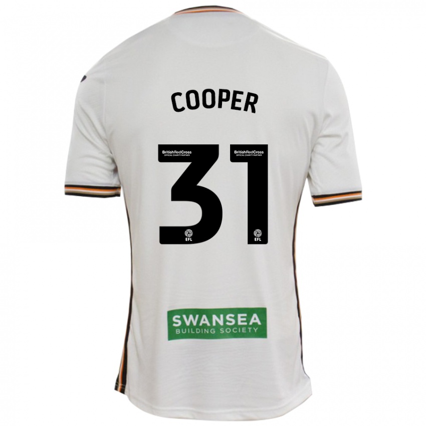 Niño Camiseta Oliver Cooper #31 Blanco 1ª Equipación 2024/25 La Camisa