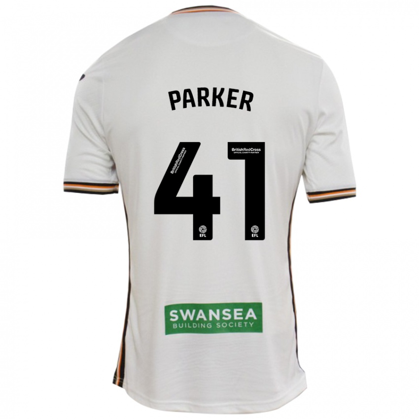 Niño Camiseta Sam Parker #41 Blanco 1ª Equipación 2024/25 La Camisa