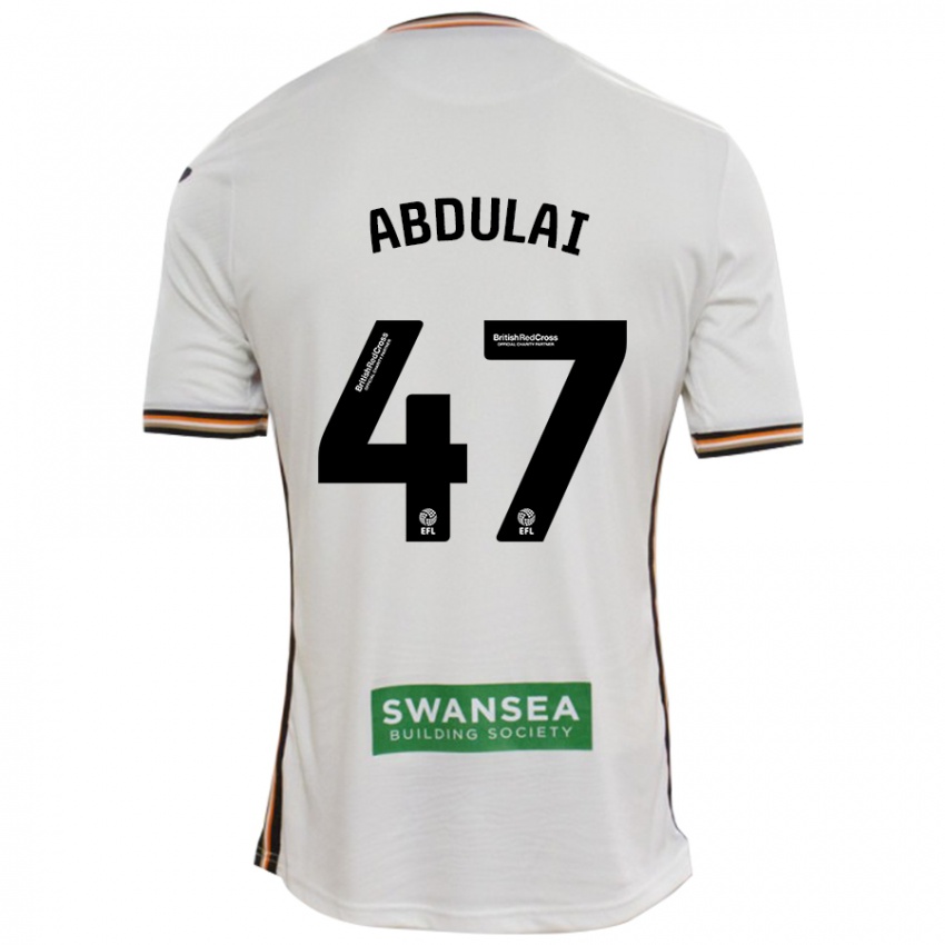 Niño Camiseta Azeem Abdulai #47 Blanco 1ª Equipación 2024/25 La Camisa