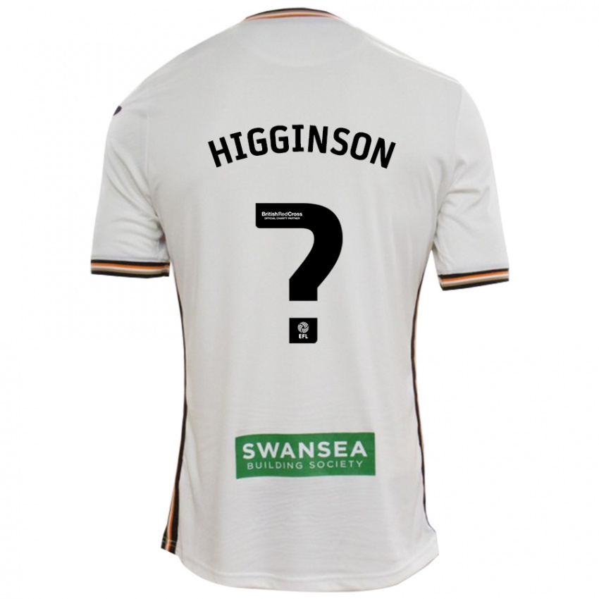 Niño Camiseta Kiel Higginson #0 Blanco 1ª Equipación 2024/25 La Camisa