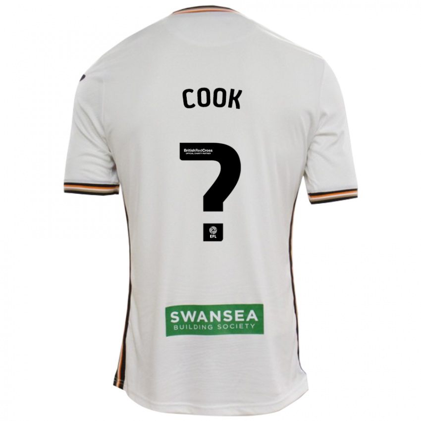 Niño Camiseta Jacob Cook #0 Blanco 1ª Equipación 2024/25 La Camisa