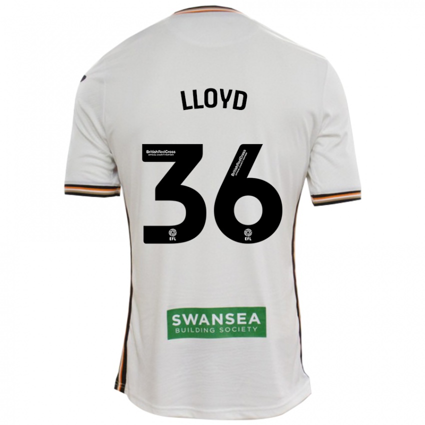 Niño Camiseta Ben Lloyd #36 Blanco 1ª Equipación 2024/25 La Camisa