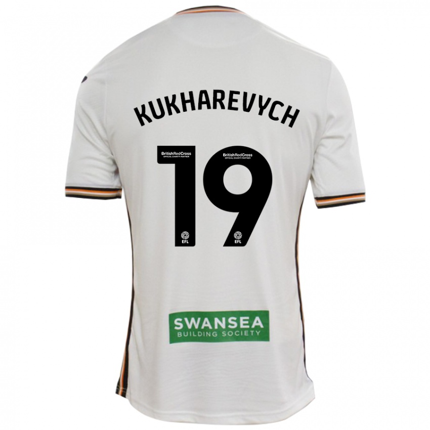 Niño Camiseta Mykola Kukharevych #19 Blanco 1ª Equipación 2024/25 La Camisa