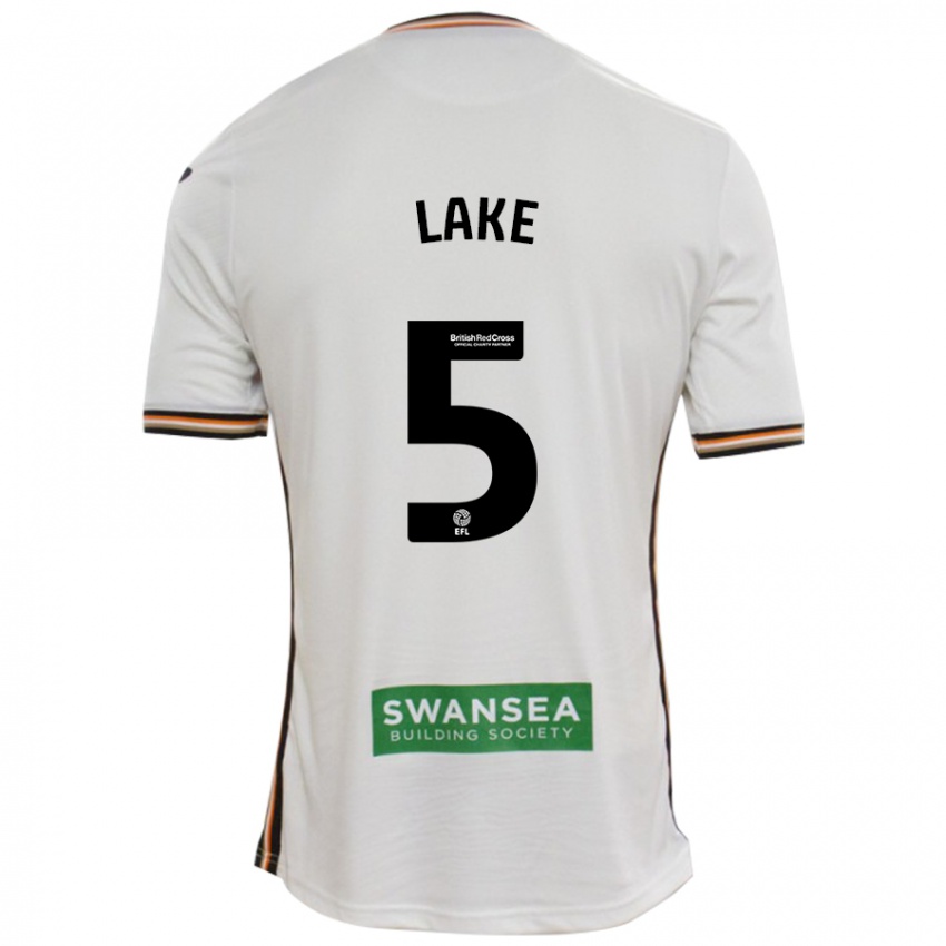 Niño Camiseta Ellie Lake #5 Blanco 1ª Equipación 2024/25 La Camisa