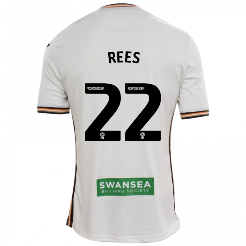 Niño Camiseta Nia Rees #22 Blanco 1ª Equipación 2024/25 La Camisa